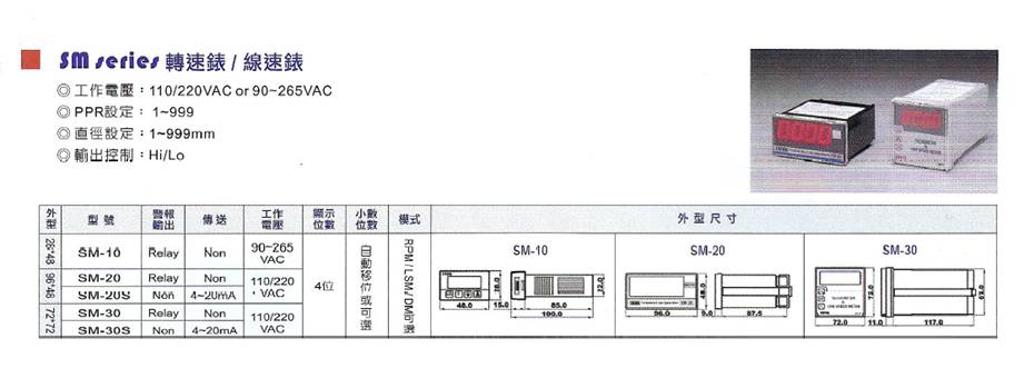 SM轉速表線速表系列(圖1)